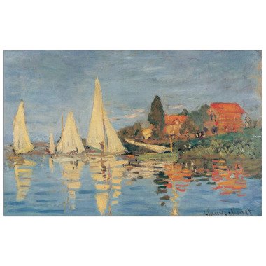 Kunstdruck Regatta bei Argenteuil von Claude Monet
