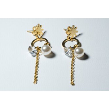 Modeschmuck Ohrringe aus Metall & Trendige Ohrringe Aus Edelstahl Gold