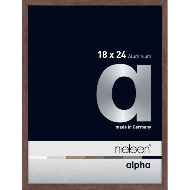 Nielsen Alpha Aluminium-Bilderrahmen Wengé