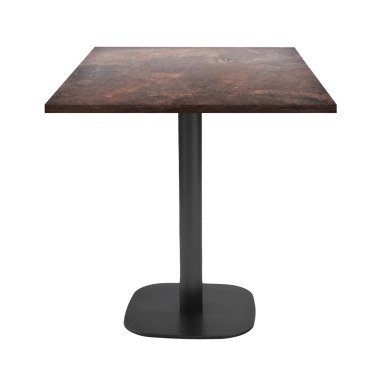 RestooTab Tisch Round quadratisch mit schwarzem