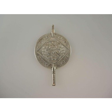 Silber Münze Taschenuhr Schlüssel C1800
