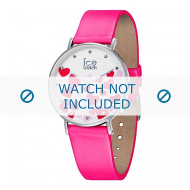 Uhrenarmband in Rosa & Uhrenarmband Ice Watch 013374 / 013558 Leder Rosa 18mm
