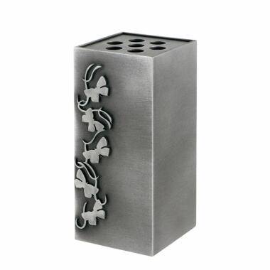 Verspielte Vase mit Schmetterlingen aus Bronze oder Aluminium Joanna / 18cm / 