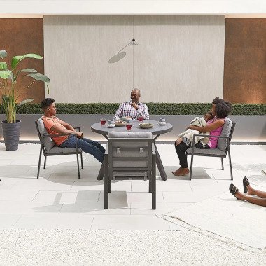 4-Sitzer Gartengarnitur Luanda mit Polster
