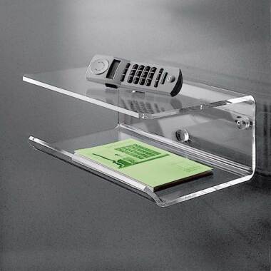 Design Glaswandregal & Telefon Wandboard aus Acrylglas modern