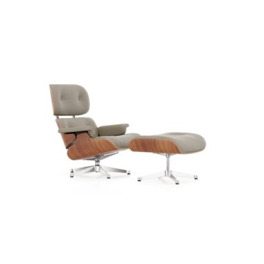 Funktionssessel mit Leder & Vitra Lounge Chair & Ottoman neue Maße poliert
