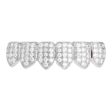 Grillz Silber One size fits all CUBIC ZIRKONIA Bottom
