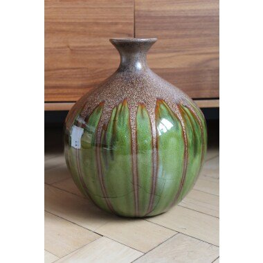 Große Vintage Vase Hochwertiges Kunsthandwerk Mit Matter Und Glänzender