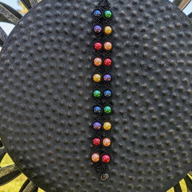 Perle Armband, Perlen Regenbogen-Schmuck