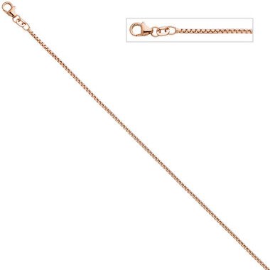 SIGO Venezianerkette 925 Silber rotgold vergoldet 1,5 mm 45 cm Halskette Kette