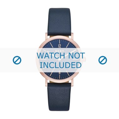 Uhrenarmband DKNY NY2614 Leder Blau 18mm