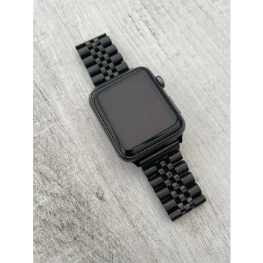 Black Jubilee Edelstahl Apple Watch Strap