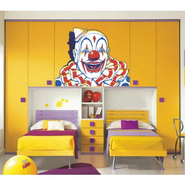 Clown Wandaufkleber, Clown-Wand-Aufkleber