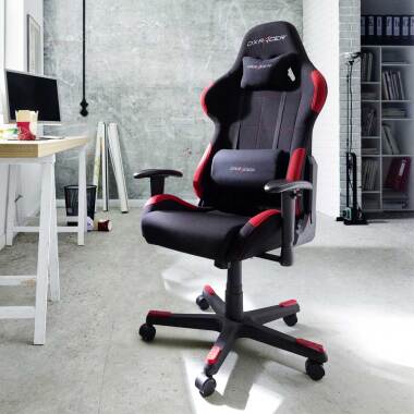 Design-Schreibtischstuhl & Ergonomischer Bürostuhl im Racer Design Schwarz Rot