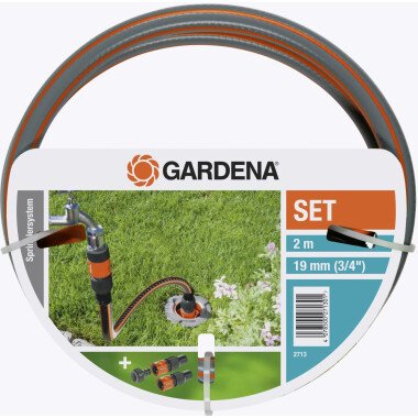Gardena Profi-System Anschlussgarnitur 1 Hahnstück mit Adapter 2 Schlauchstücke