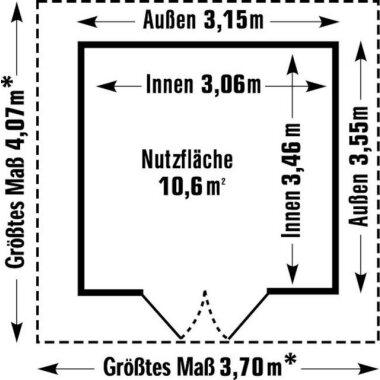 Grosfillex Gartenhaus UTILITY 11m² Gartenschuppen
