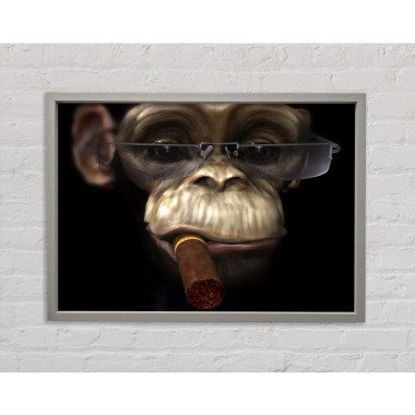 Leinwandbild The Chimp Cigar Smoker