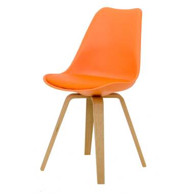 Moderne Küchenstuhl & Stuhl Set in Orange modern (2er Set)