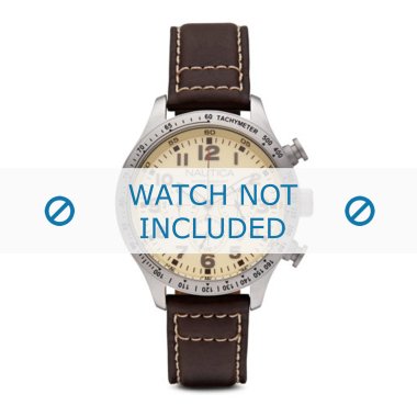 Nautica Lederband für Uhren & Nautica Uhrenarmband A15537G Leder Braun
