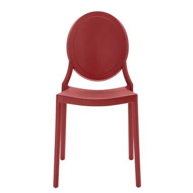 Stühle in Rot Kunststoff (2er Set)