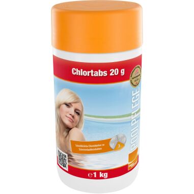Algenmittel & Steinbach Poolpflege Chlortabs 1 kg, 50x 20g Tabletten, Chlorprodu