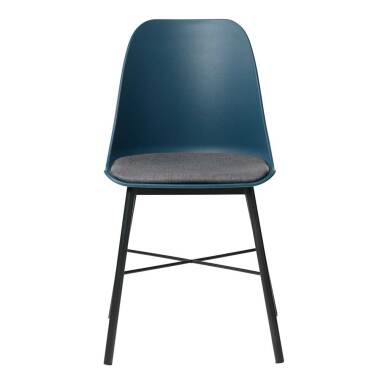 Esstisch als Set & Esstisch Stühle in Blau und Schwarz Kunststoff und