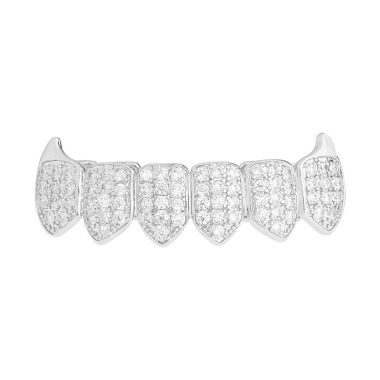 Grillz Silber One size fits all VAMPIRE ZIRKONIA