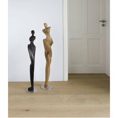 Große Skulptur 100 cm, 40 Zoll, Holzskulptur, Kunstobjekt, Frau, Abstrakt