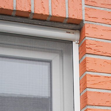Insektenschutzrollo für Fenster | Rollo-Kasten