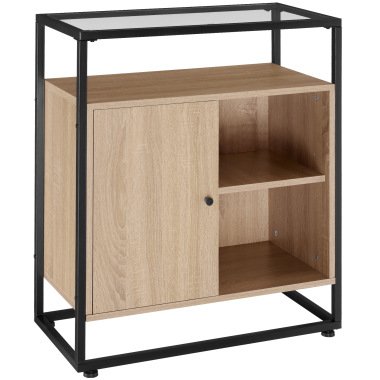 Kommode Conventry 70x38x80,5cm Industrial Holz hell, Eiche Sonoma