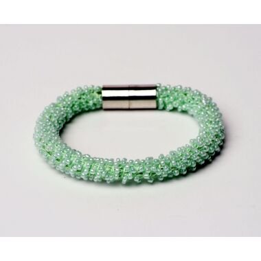 Modeschmuck Armband von Sweet7 aus Glasperlen in Grün