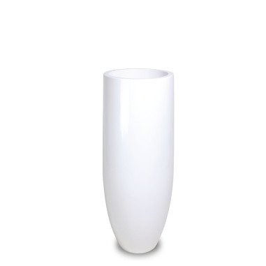 Premium Bodenvase Pandora, Ø 35 cm, Höhe 90 cm, weiß