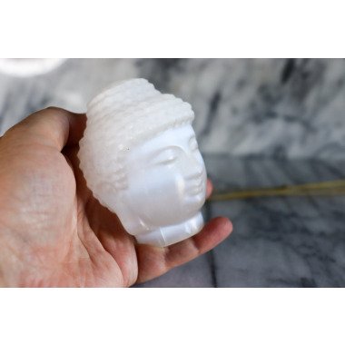 Selenit Buddha Kopf