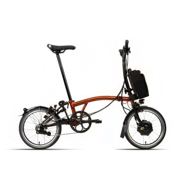 Brompton C-Line Electric Explore M 16 Zoll 300Wh 6N Faltrad Flame Lacquer