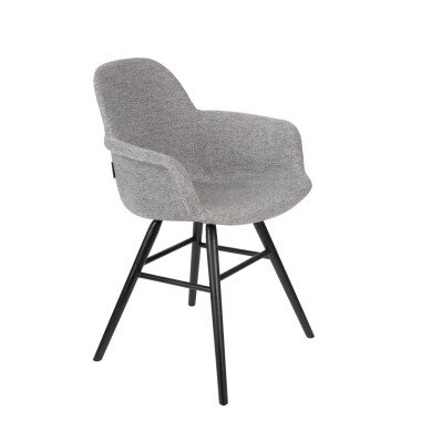 Design Sessel aus Stoff, grau