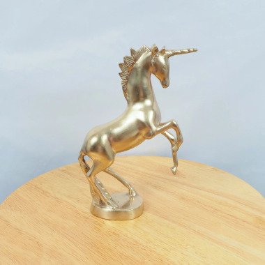 Einhorn/Pferd || Figur Statue Statuette Skulptur
