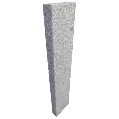 Granit Palisade Grau gesägt und geflammt mit Fase10 x 25 x 50 cm