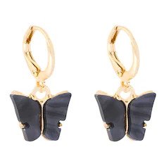 Klassische Ohrringe aus Edelstahl & Heideman Heideman Creole Papilio goldfarbend