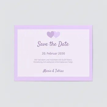 Save The Date Karten Hochzeit (5 Karten)