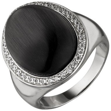 SIGO Damen Ring 925 Sterling Silber 1 Monstein-Imitation