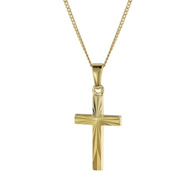 trendor 41916 Kreuz-Halskette Gold 333/8K