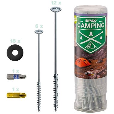 Zeltschrauben Camping-Komplettset Spax