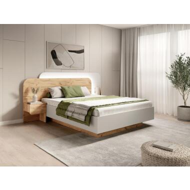 Bett mit Nachttischen + Lattenrost 160 x