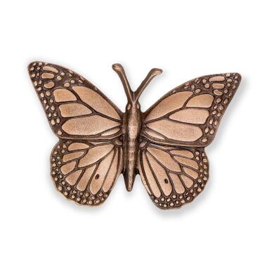 Bronze Schmetterling zur Grabgestaltung lebensgroß Monarchfalter Tippo / Hel
