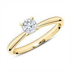 Diamant-Verlobungsring aus Gold & Verlobungsring aus 18K Gold mit Diamant 0,50 ct.