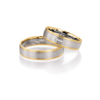 Gold-Ehering mit Diamant & Gold Weißgold Goldringe Mit Diamant Paar Ehering