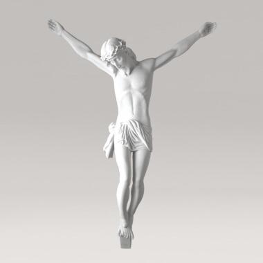 Grabfigur aus Marmorguss & Marmor Guss Jesusfigur Gekreuzigter Christus