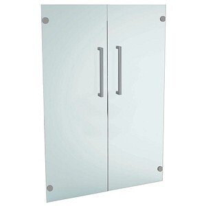 Kerkmann Aluminiumregale & Kerkmann Priola Türen transparent 106,0 cm