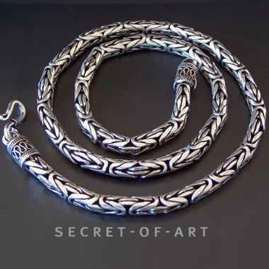 Königskette 6Mm Echt Sterling Silber 925 Kette Halskette Massiv Längen