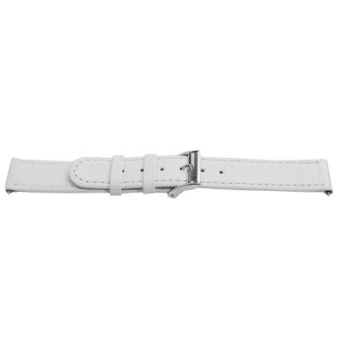 Lederband für Uhren in Weiß & Uhrenarmband Universal D500 Leder Weiss 14mm